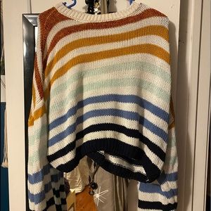 Oversized striped sweater